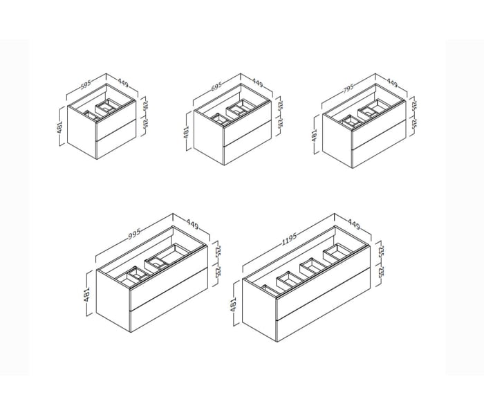 Mueble de baño Coycama Landes Croquis 5