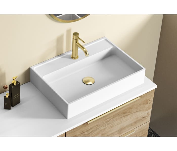 Lavabo sobre encimera Coycama Zante Detalle 1