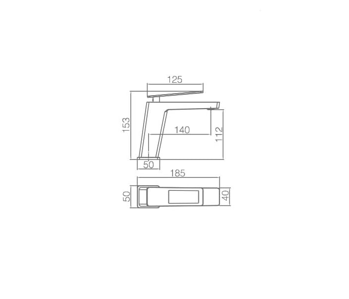 Grifo de lavabo Imex Suecia Croquis 10