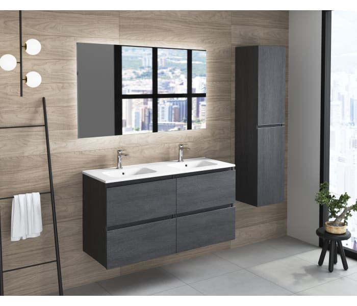 Mueble de baño suspendido Dundee color Roble Otippo de 70 cm