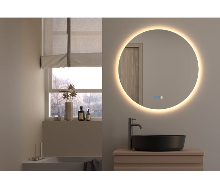 Espejo de baño con luz LED Bruntec Sun ST Principal 6
