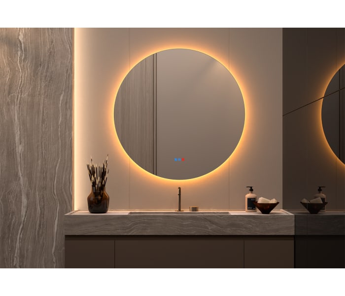 Espejo de baño con luz LED Bruntec Sun ST Principal 3