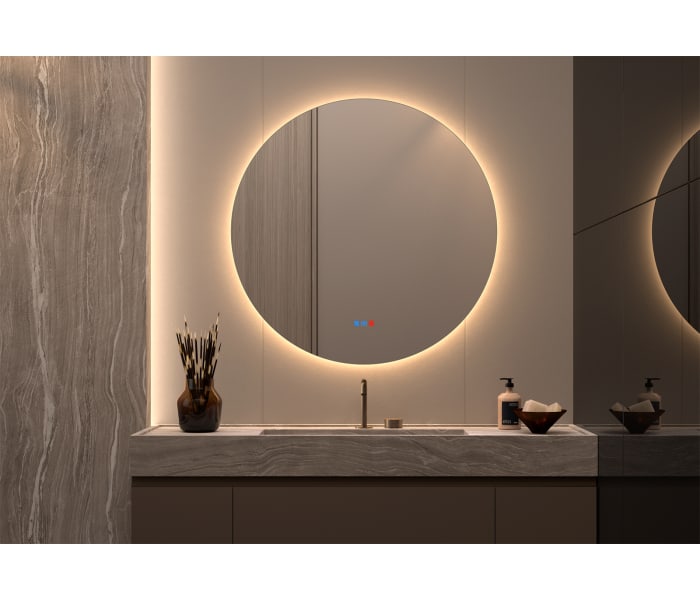 Espejo de baño con luz LED Bruntec Sun ST Principal 1