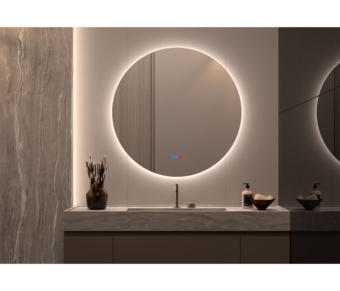 Espejo de baño con luz LED Bruntec Sun ST Principal 2