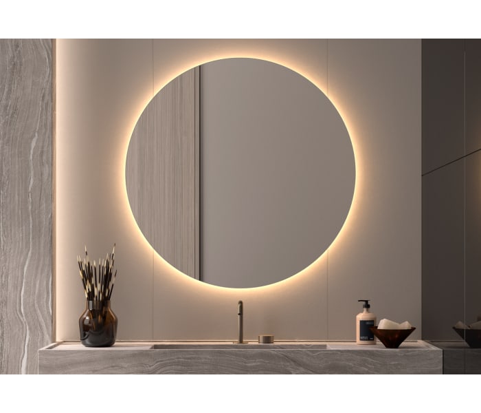 Espejo de baño con luz LED Bruntec Sun ST Ambiente 10