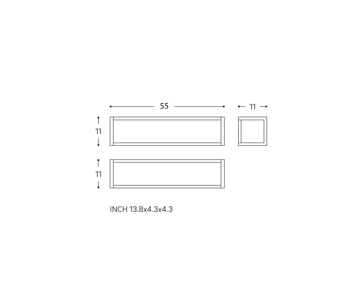 Toallero de baño Cosmic The Grid Croquis 4