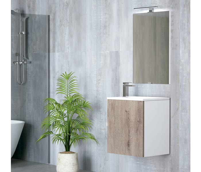 Conjunto mueble de baño fondo reducido 35 cm Campoaras Petit Principal 0