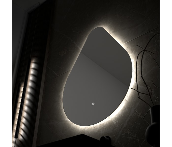 Espejo de baño con luz LED de Eurobath, Lluvia Detalle 3
