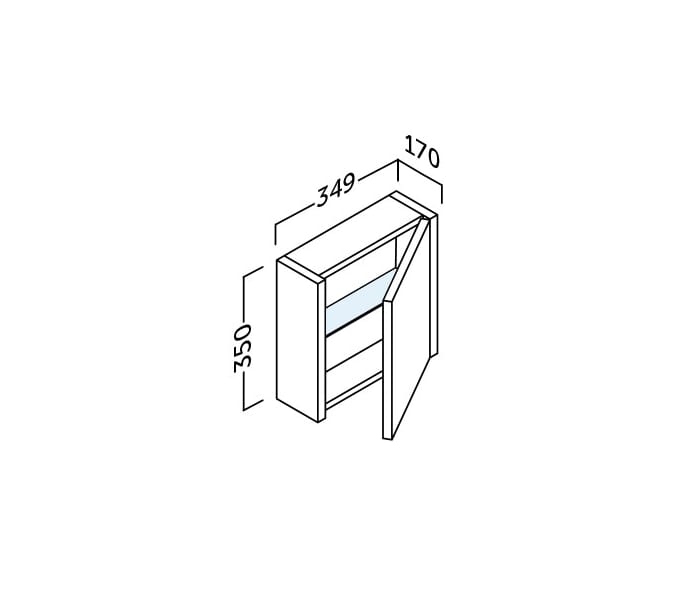 Mueble auxiliar de baño Coycama Joker Croquis 2