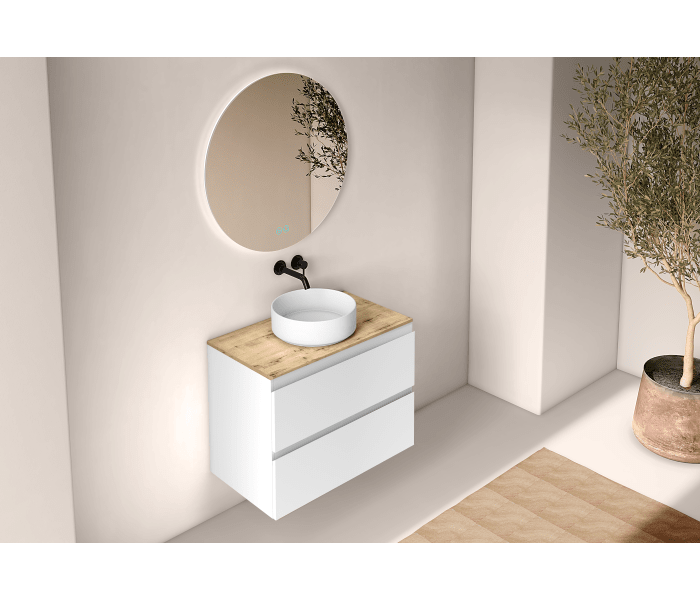 Mueble de baño con encimera de madera Bruntec Roma Principal 4