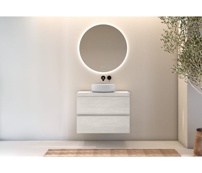 Mueble de baño con encimera de madera Bruntec Roma Principal 1
