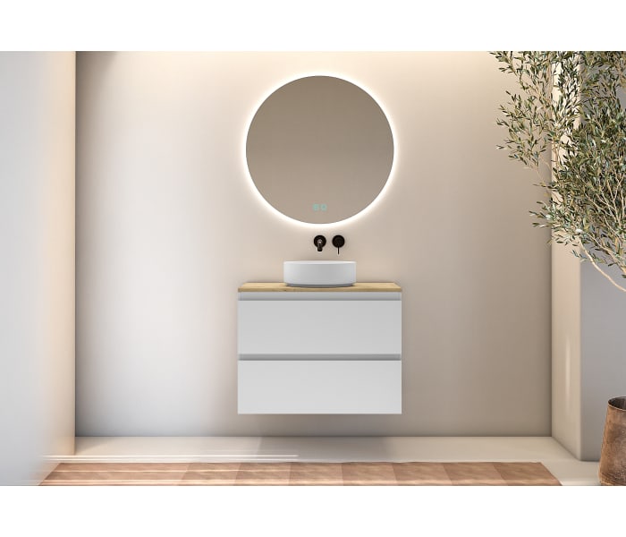 Mueble de baño con encimera de madera Bruntec Roma Principal 3