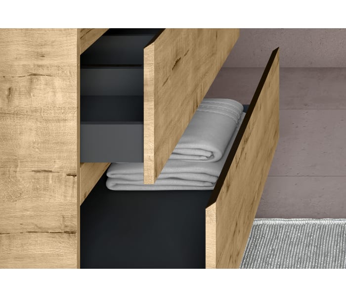Mueble de baño con encimera de madera Bruntec Roma Detalle 11