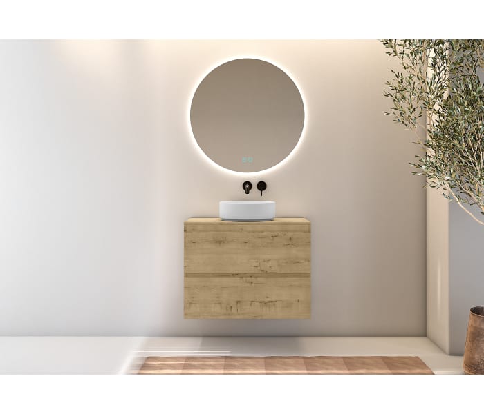 Mueble de baño con encimera de madera Bruntec Roma Principal 2