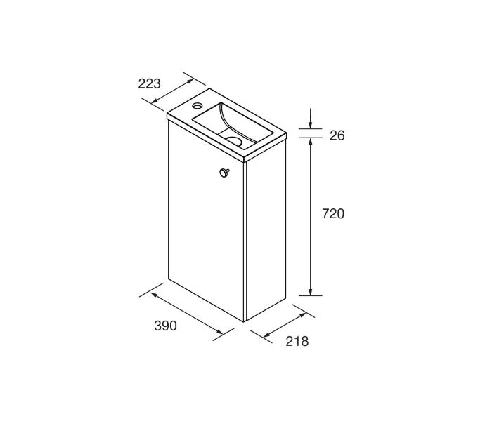 Conjunto mueble de baño Salgar Marville Croquis 8