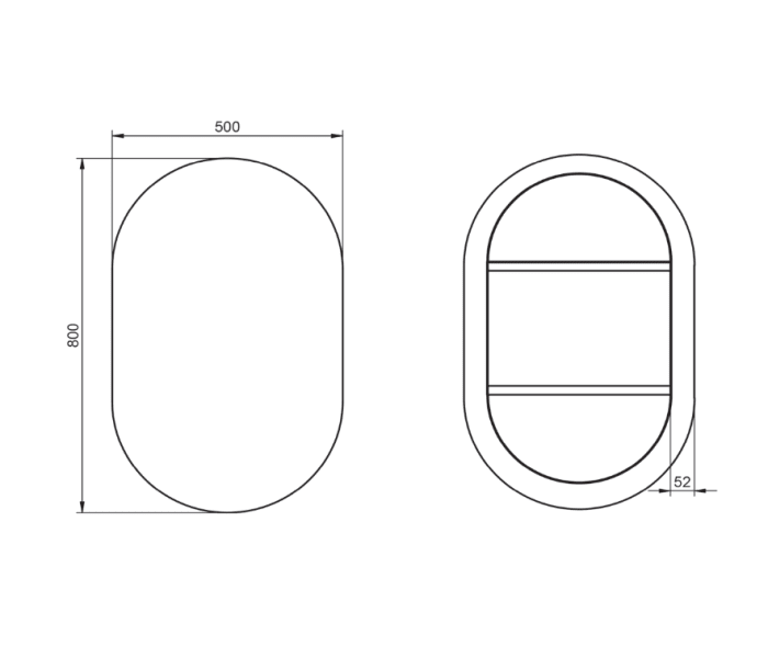 Espejo de baño Visobath Ada Croquis 3