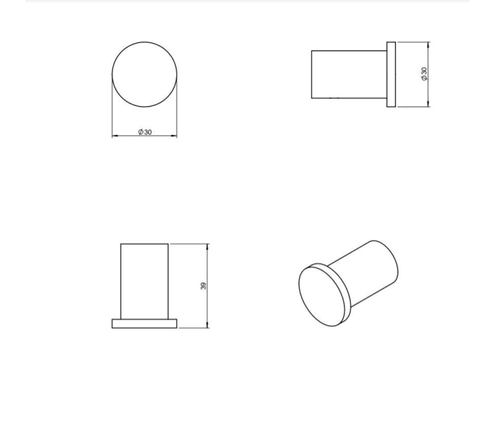 Percha de baño Cosmic Logic Croquis 6