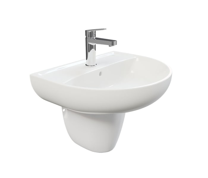 Lavabo con semipedestal Strohm Teka Principal 0