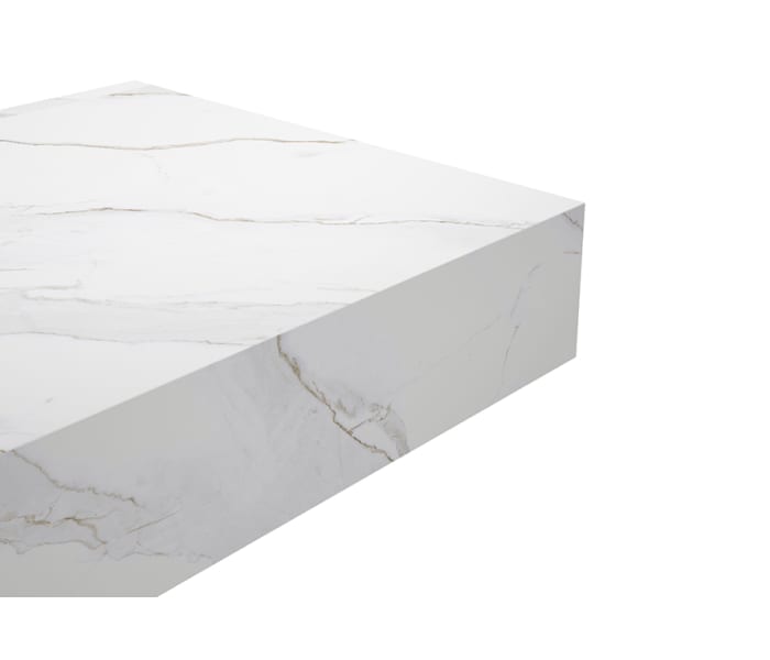 Mueble de baño con encimera HPL resina 10 cm acabado marmoleado Cala con cajonera Visobath Nomad Detalle 14