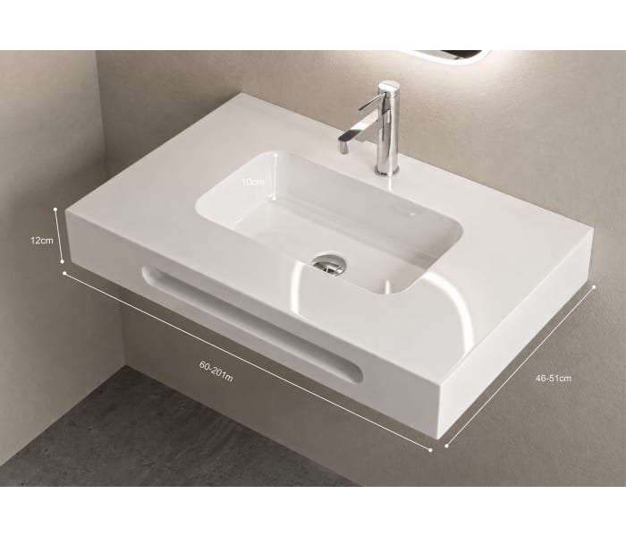 Lavabo suspendido Bruntec Ideal Detalle 2