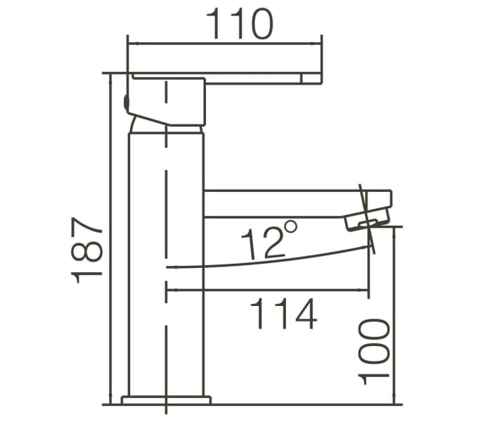 Grifo de lavabo Imex Roma Croquis 5