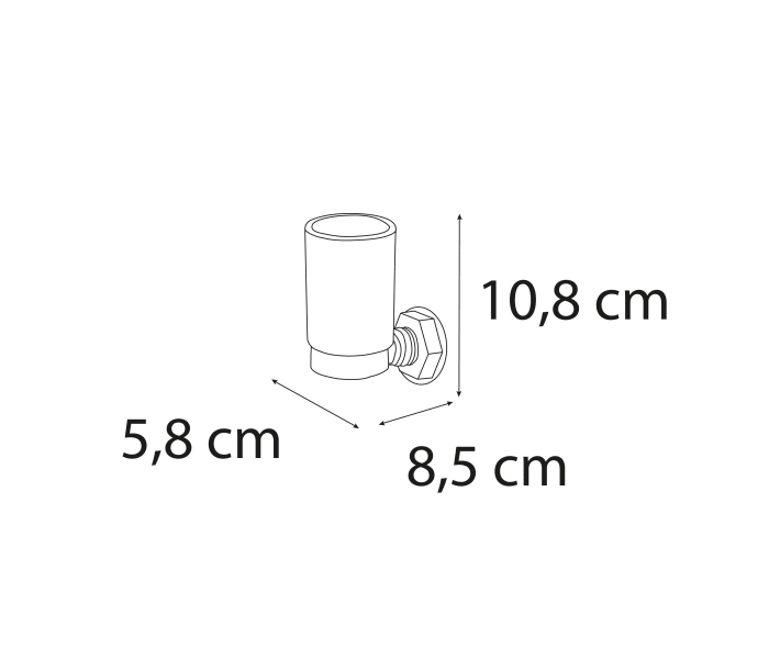 Portacepillo de baño Mediterranea de baño Intro Croquis 1