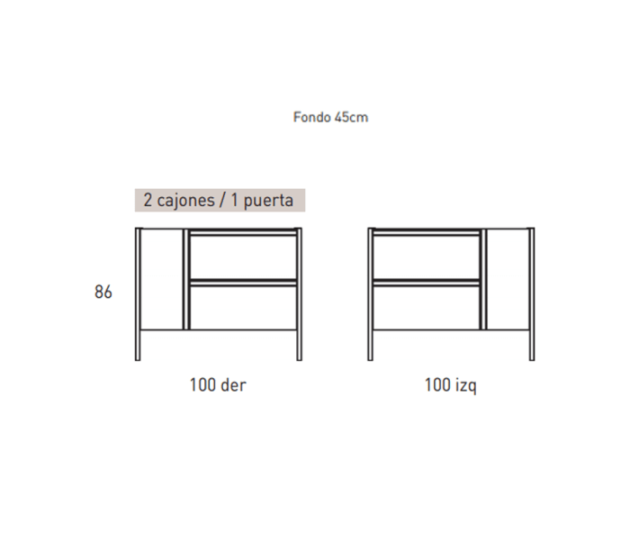 Mueble de baño Visobath Icon Croquis 6