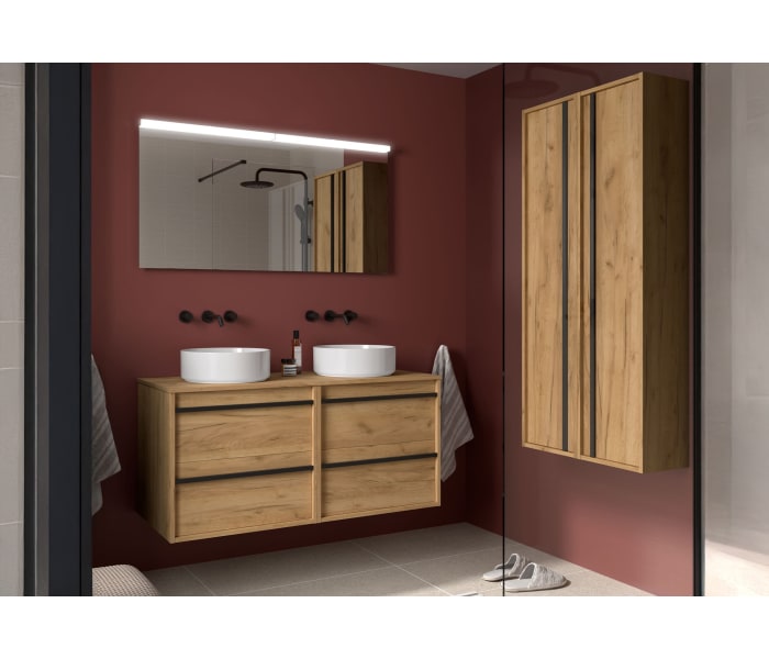 Mueble de baño con encimera de madera Salgar Attila Principal 0