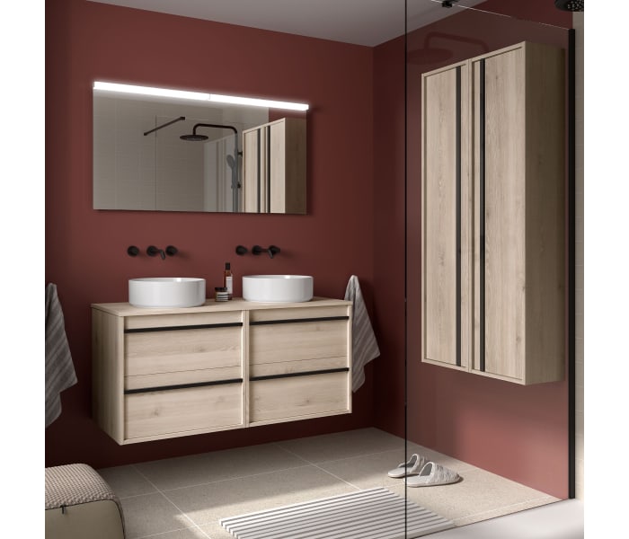 Mueble de baño con encimera de madera Salgar Attila Principal 2