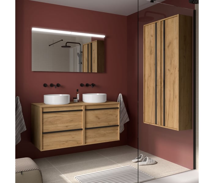 Mueble de baño con encimera de madera Salgar Attila Principal 0