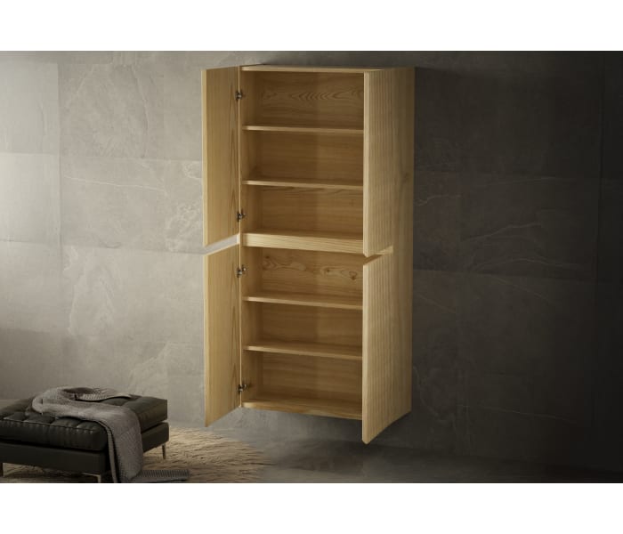 Armario doble 4 puertas madera maciza Bruntec Alpes Detalle 3