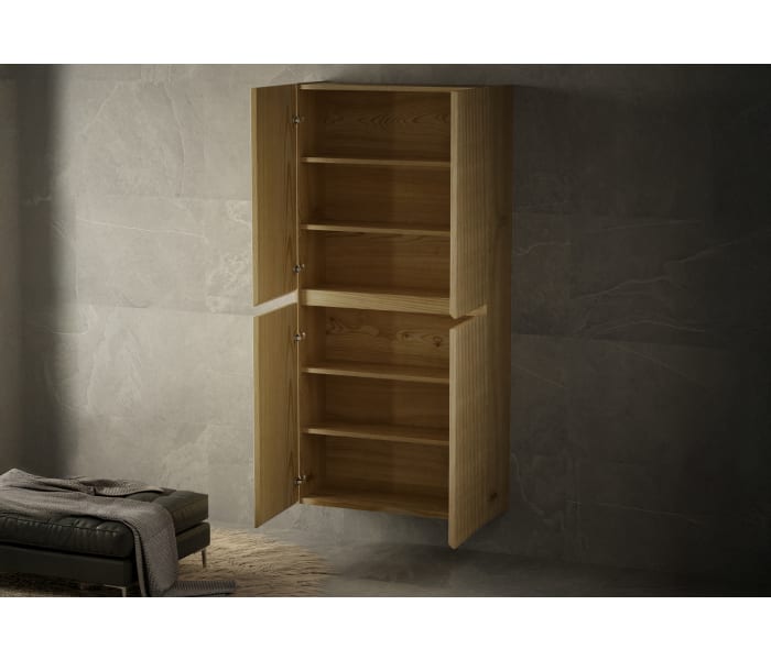 Armario doble 4 puertas madera maciza Bruntec Alpes Detalle 2
