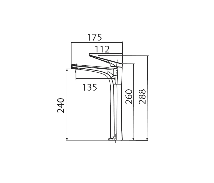 Grifo de lavabo Imex Delos Croquis 3