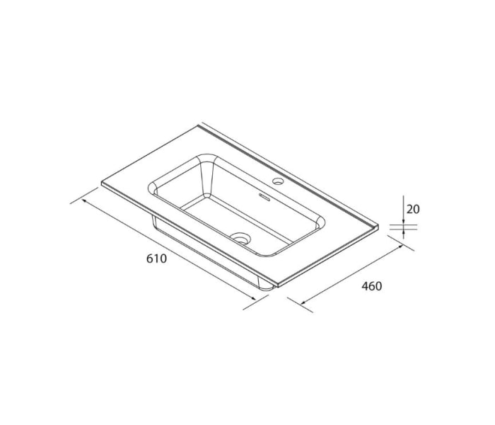Conjunto mueble de baño Salgar Morai Croquis 5