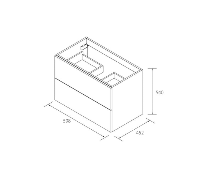 Conjunto mueble de baño Salgar Morai Croquis 6