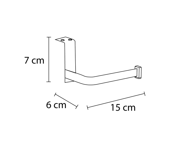 Portarrollos para mueble Bruntec 501 Croquis 1