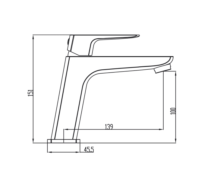 Grifo de lavabo GME Marriot Croquis 10