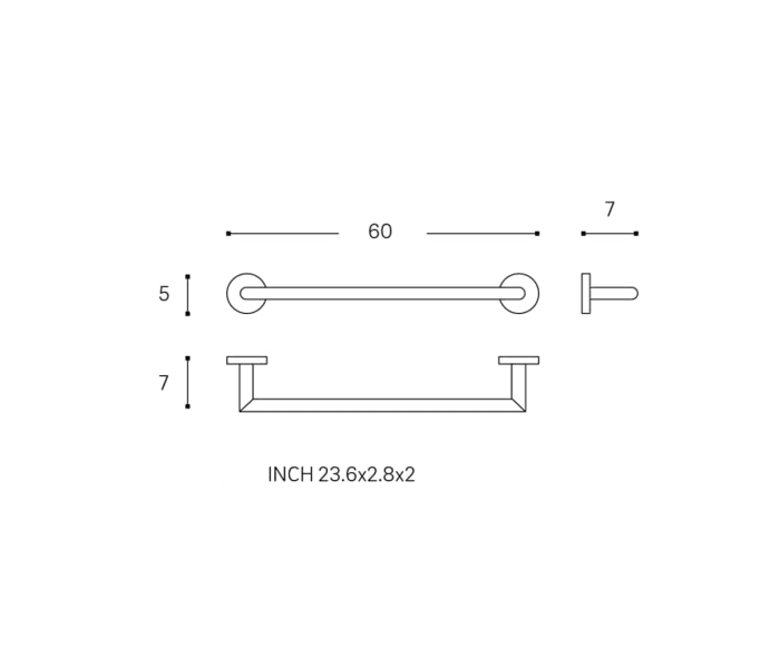 Toallero de baño Cosmic Start Croquis 3