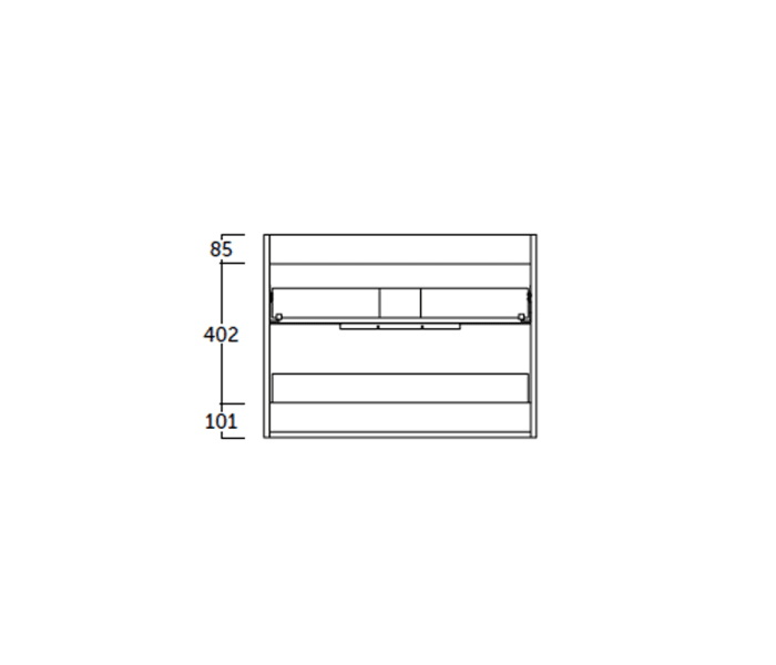 Mueble de baño Coycama Galsaky Croquis 5