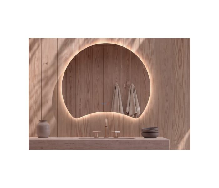 Espejo de baño con luz LED Bruntec Flow Principal 2