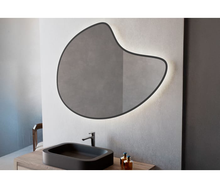 Espejo de baño con luz LED de Bruntec Flow Principal 1