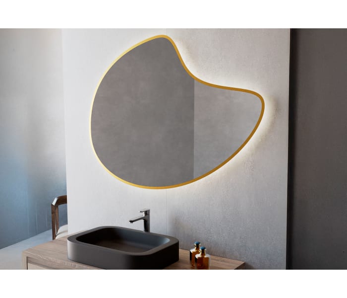 Espejo de baño con luz LED de Bruntec Flow Principal 2