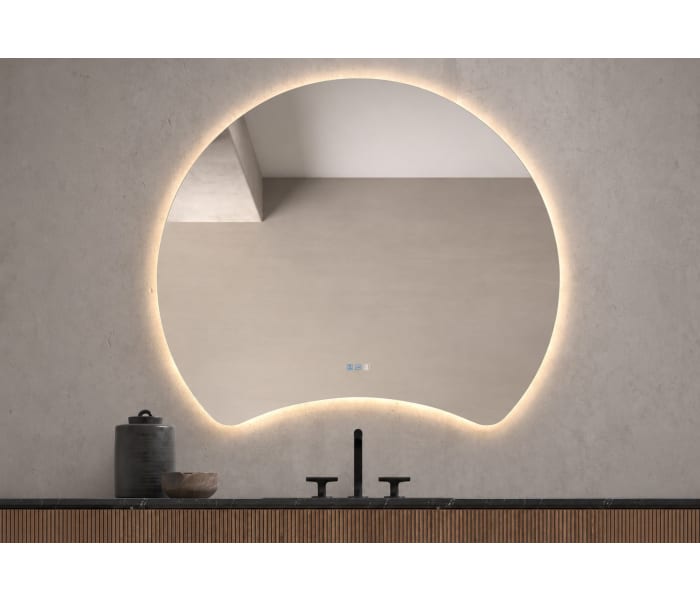 Espejo de baño con luz LED Bruntec Flow Principal 1