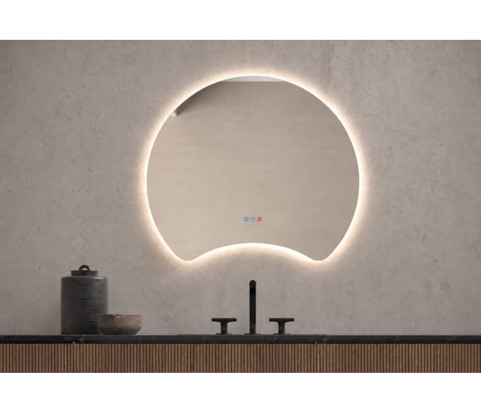 Espejo de baño con luz LED Bruntec Flow Principal 0