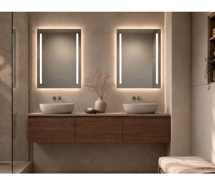 Espejo de baño con luz LED Bruntec Liberty Principal 2