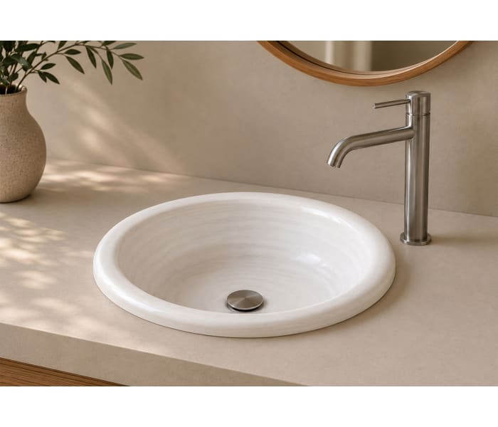 Lavabo de mármol natural Bruntec Macael Detalle 2