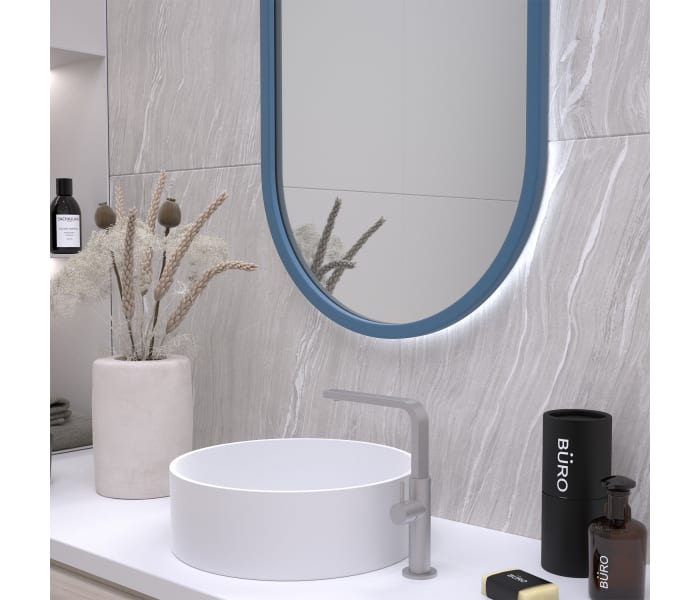 Espejo rectangular para maquillaje con luz LED blanca (5700K), Medidas:  60cm x 80cm