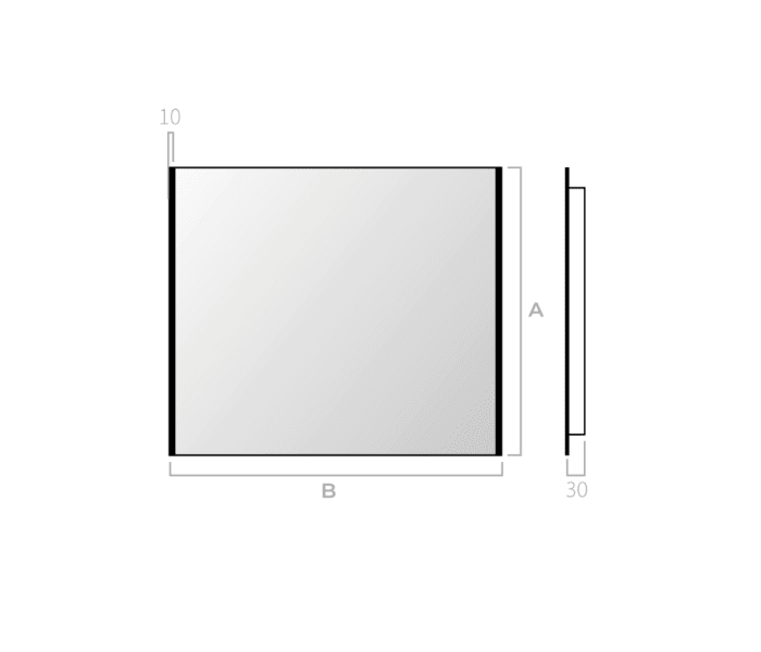 Espejo de baño con luz LED Bruntec Sire Croquis 5