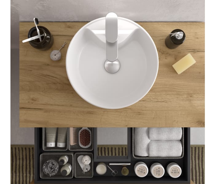 Mueble de baño para lavabo sobre encimera Salgar Bequia Detalle 10