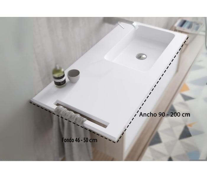 Lavabo encastrado Bruntec Gama Croquis 1